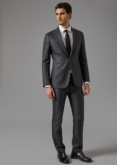 traje armani negro|trajes giorgio armani.